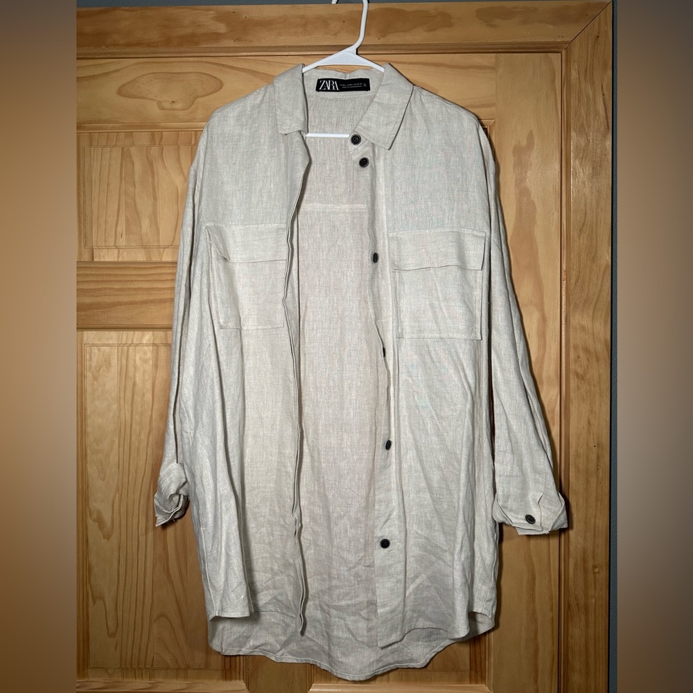 ZARA Linen Button down